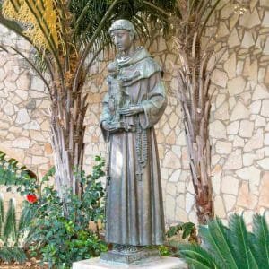 Bronze Saint Anthony Statue For Sale OAB SA1