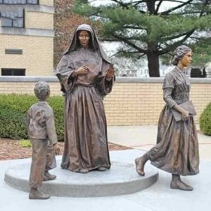 Bronze Saint Mother Theodore Statue Sculpture