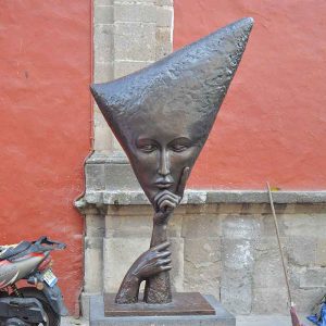 Bronze Sergio Bustamante Statue For Sale