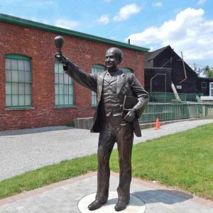 Bronze Thomas Edison Statue For Sale