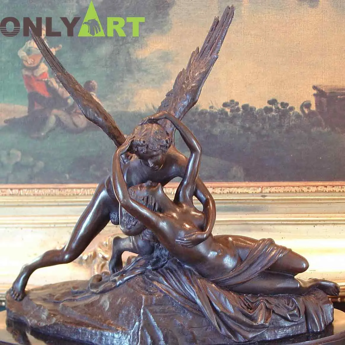 Cupid and Psyche Statue For Sale