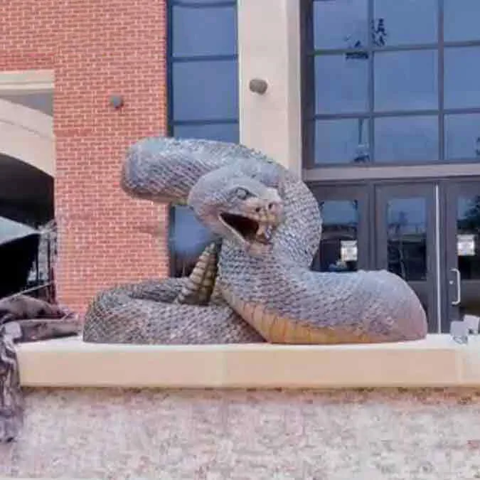 Large Famu Snake Statue Sculpture