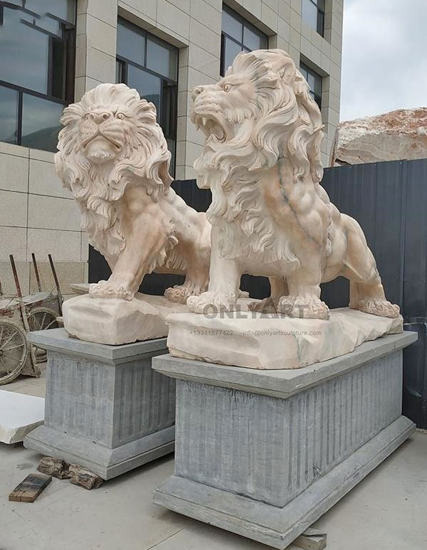 animal marble lion statue for sale