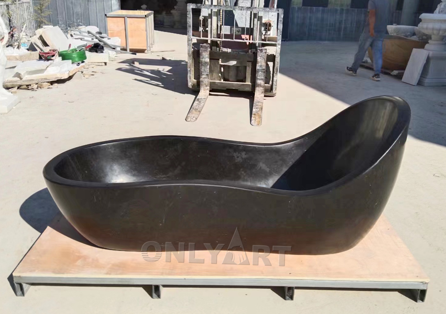 nature black marble bathtub for sale