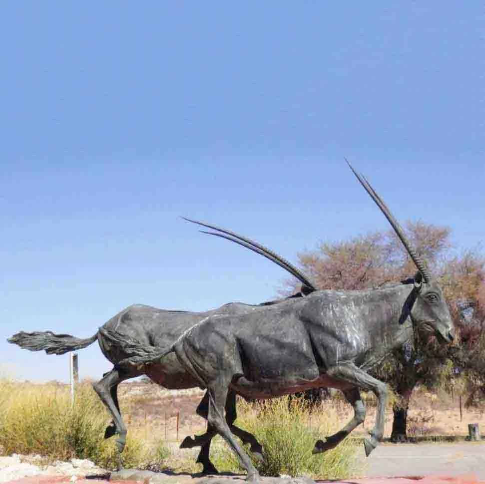 Outdoor Garden Life Size Bronze Oryx Statue