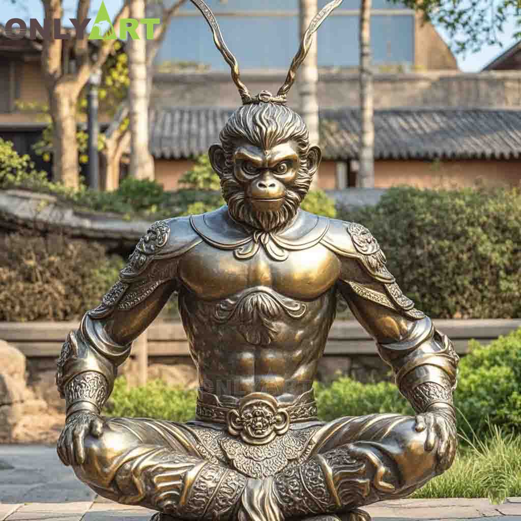 Fighting Buddha Sun Wukong Statue Sculpture