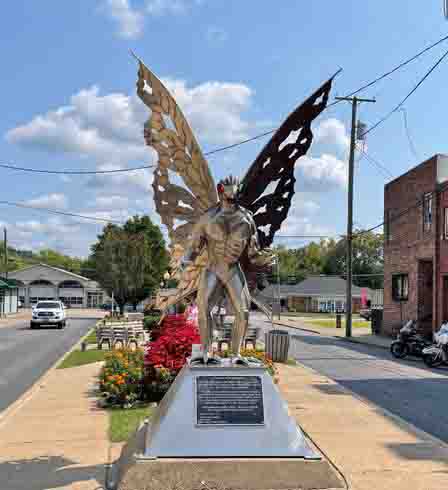 Life Size Mothman Sculpture