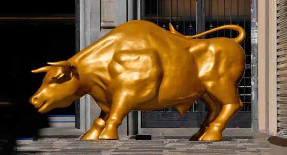 Singapore Exchange Exchange wall street bull statue