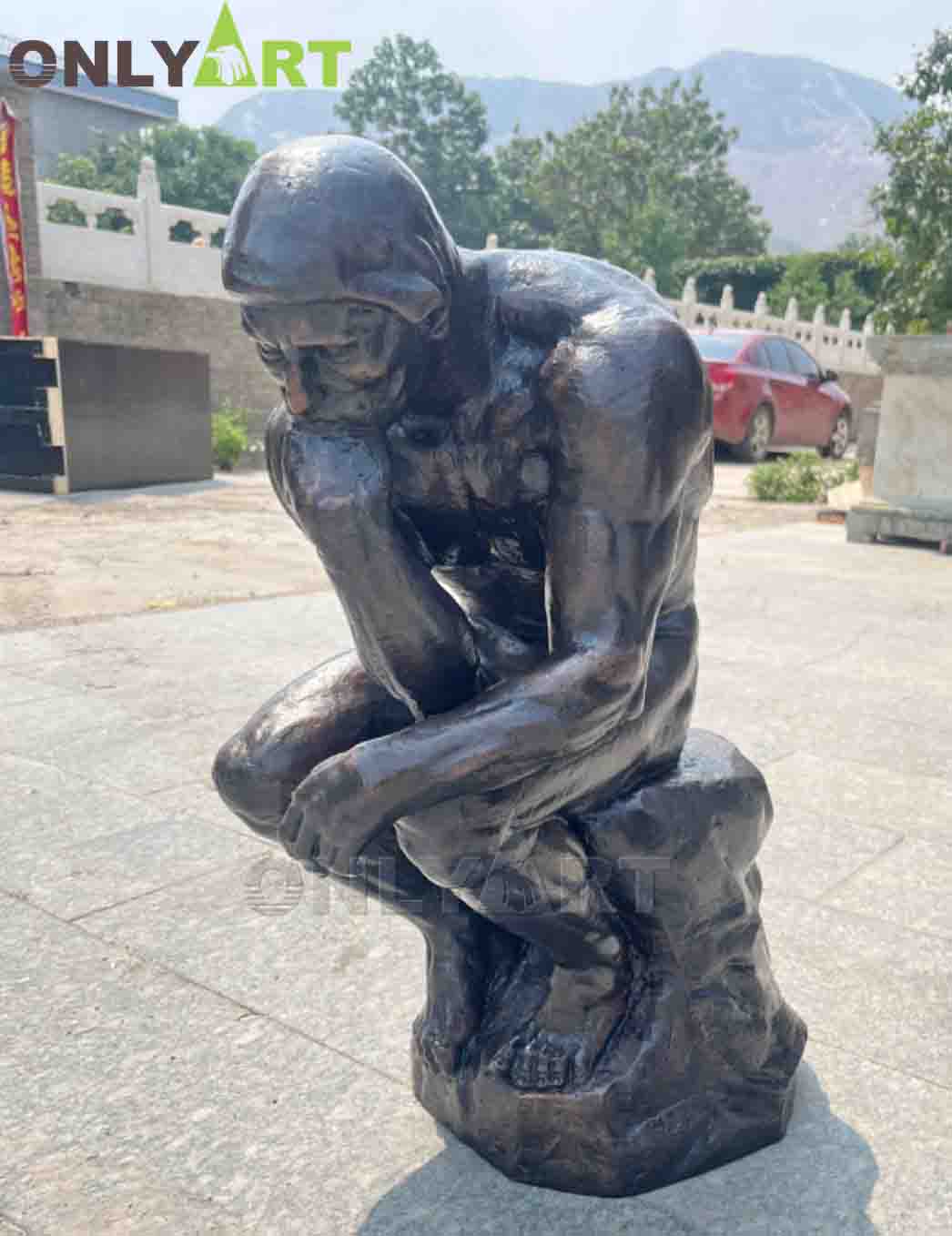 thinking man statue