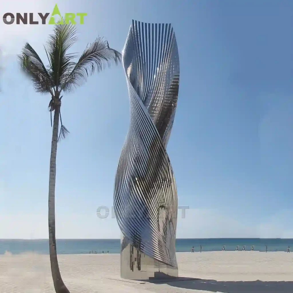 Modern Stainless Steel Sculpture July Modern Seaside Style